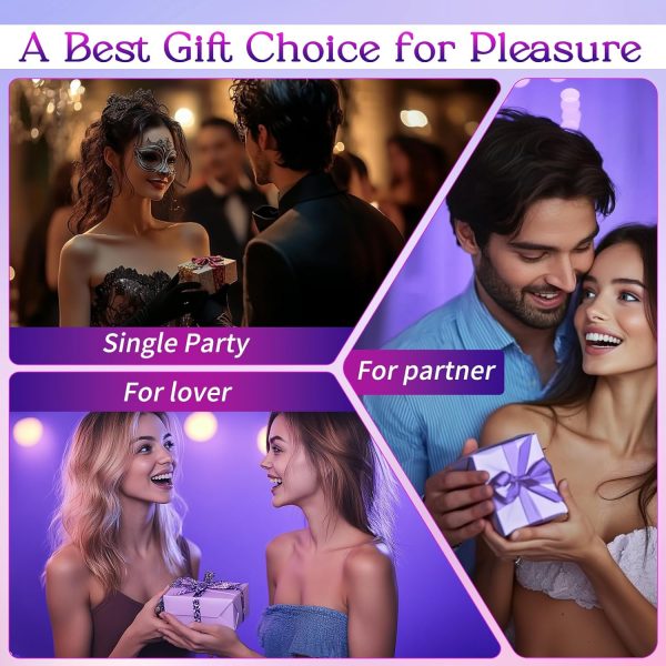 Sex Toys Rose Vibrator Dildo - MOOLIGIRL 4IN1 Adult Toys for Women with 9 Tongue Licking & Thrusting Dildos G Spot Vibrators, Anal Rose Sex Toy Nipple Clitoral Stimulator Licker for Female Couples - Image 17