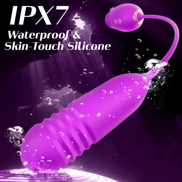 Vibrator Dildo Sex Toys for Women - MOOLIGIRL Rose Sex Toy with Thrusting G Spot Vibrators & 10 Sucking Modes for Clitoral Nipple Stimulation Anal Double-Ended Dildos Adult Sex Toys Games for Couples - Image 21