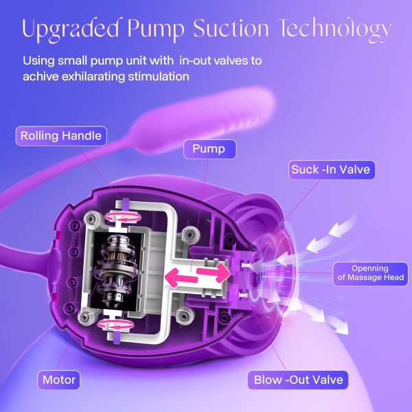 Vibrator Dildo Sex Toys for Women - MOOLIGIRL Rose Sex Toy with Thrusting G Spot Vibrators & 10 Sucking Modes for Clitoral Nipple Stimulation Anal Double-Ended Dildos Adult Sex Toys Games for Couples - Image 35