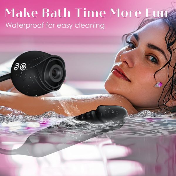 Vibrator Dildo Sex Toys for Women - MOOLIGIRL Rose Sex Toy with Thrusting G Spot Vibrators & 10 Sucking Modes for Clitoral Nipple Stimulation Anal Double-Ended Dildos Adult Sex Toys Games for Couples - Image 41