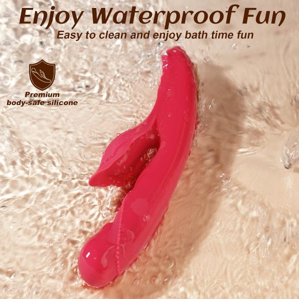 Thrusting Vibrator Dildo Sex Toys - MOOLIGIRL 5IN1 APP Control Women Adult Toys with Heating, 9×10 Modes Rabbit Vibrators for Clitoral G Spot Stimulation, Couples Female Rose Sex Toy for Vagina Anal - Image 6