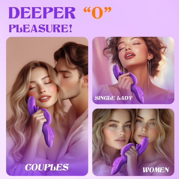 Thrusting Vibrator Dildo Sex Toys - MOOLIGIRL 5IN1 APP Control Women Adult Toys with Heating, 9×10 Modes Rabbit Vibrators for Clitoral G Spot Stimulation, Couples Female Rose Sex Toy for Vagina Anal - Image 23