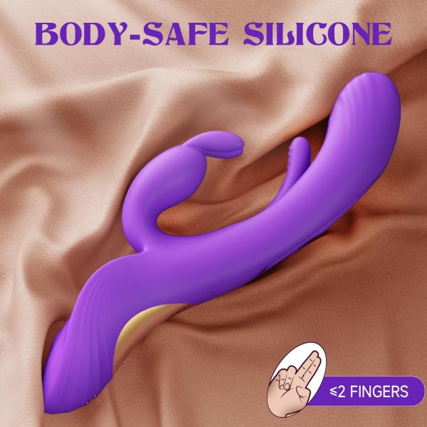 Vibrator Sex Toys for Women - 4IN1 Rabbit Vibrators Adult Toys with 7 Flapping & Vibrating & Tapping Modes, New APP G Spot Anal Thrusting Dildo, Clitoral Vibrater for Female Couples Rose Sex Toy Games - Image 6
